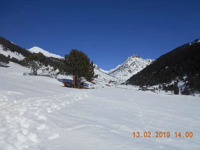 La vall d’Incles al febrer (fotografia Valentí Turu)