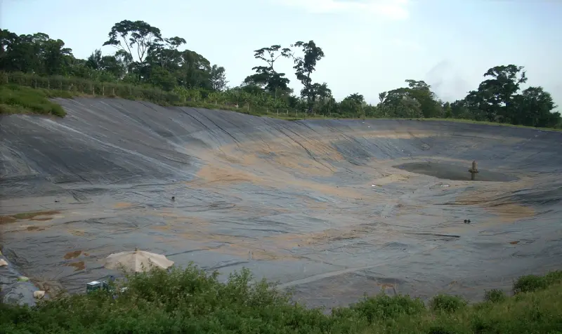 Bassa d’aigua buida als cafetals del peu del Kilimanjaro (Moshi, Tanzania)