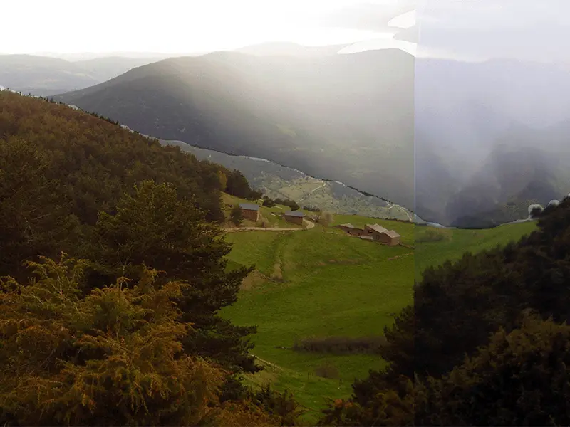 Tempesta sobre Argolell el 14 de Febrer 2012, vista des d’Arcavell